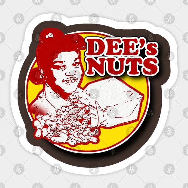 Dee's Nuts Sticker by PopCultureShirts